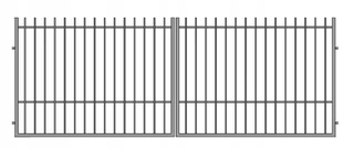 Garážová brána - Kovaná dvojkrídlová vjazdová brána Jul-Met Iza 1 4 x 1,5 m